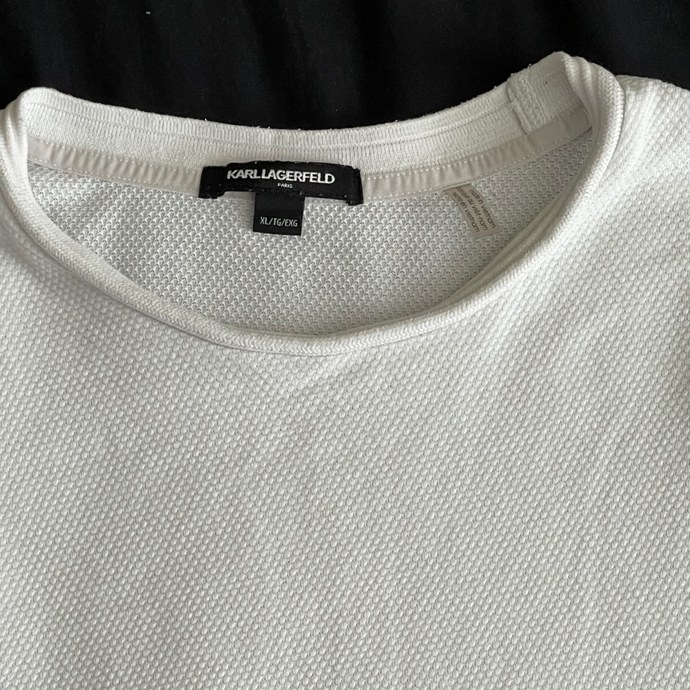 Karl Lagerfeld White Short Sleeve Tee - Picture 2 of 14